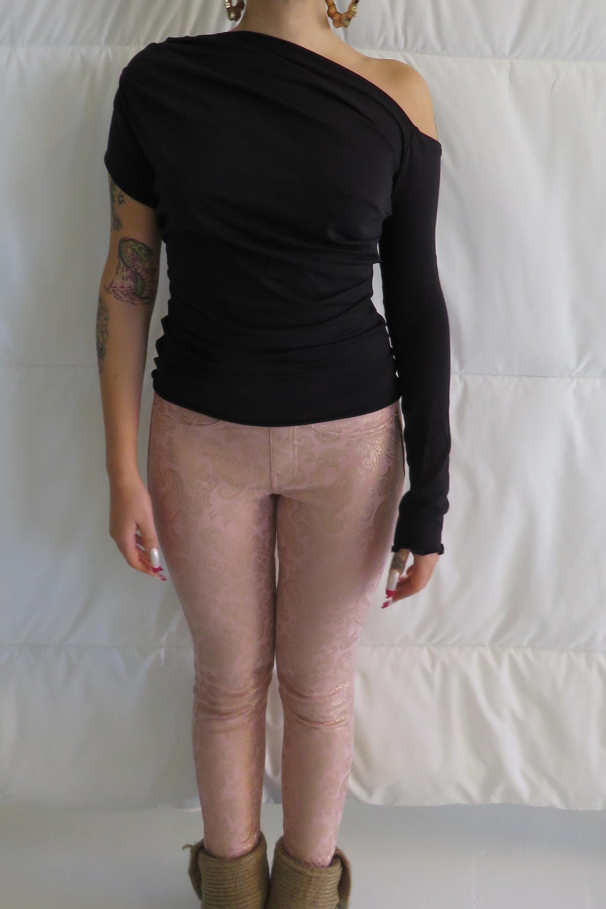 BYBL BY BETTINA LIANO Falling Drape Top / Black or Navy | distal phalanx