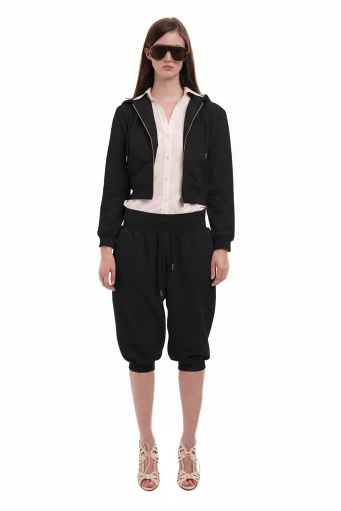 Sweats Set Hoodie / Worn Black