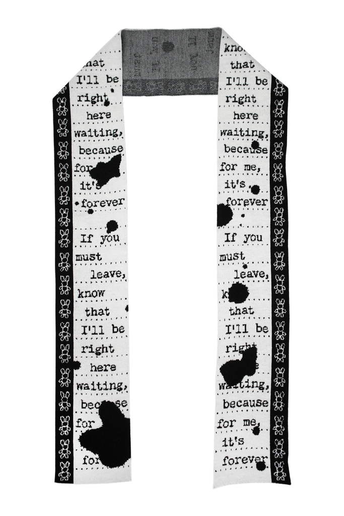 Graphic Scarf / Note [LAST ONE]