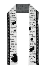 Graphic Scarf / Note [LAST ONE]