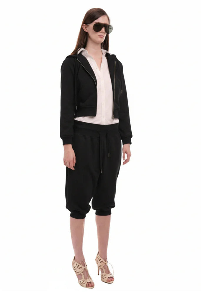 Sweats Set Hoodie / Worn Black