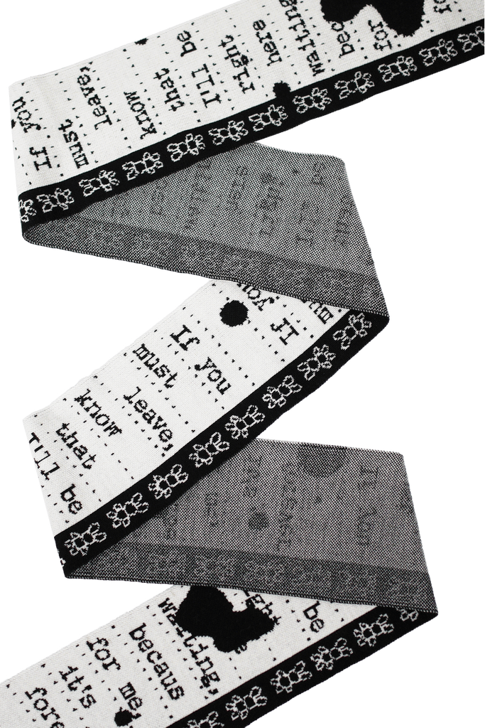 Graphic Scarf / Note [LAST ONE]
