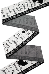 Graphic Scarf / Note [LAST ONE]
