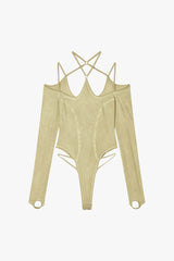 Halter Leotard / Washed Olive