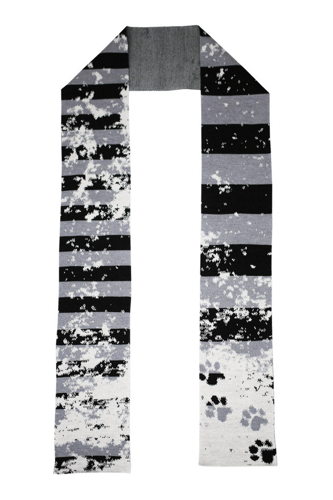 Graphic Scarf / Paw Print