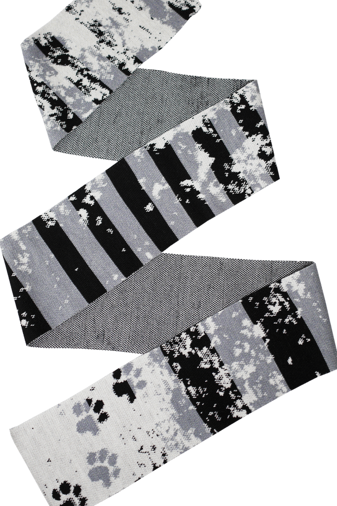 Graphic Scarf / Paw Print