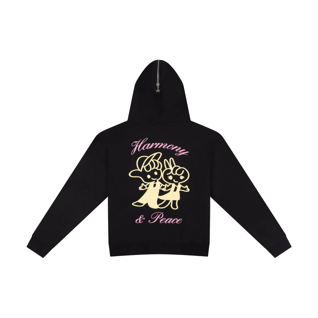 Ashley Williams Harmony & Peace Butterfly Zip Hoodie | distal phalanx