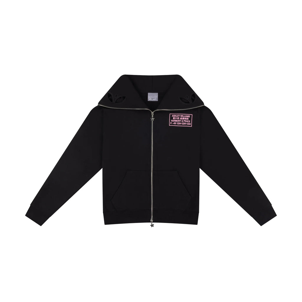 Harmony & Peace Butterfly Zip Hoodie