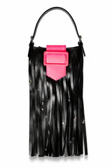 Mini Fringe Bag / Black & Pink [LAST ONE]