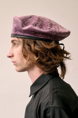 Lavender Velvet Beret