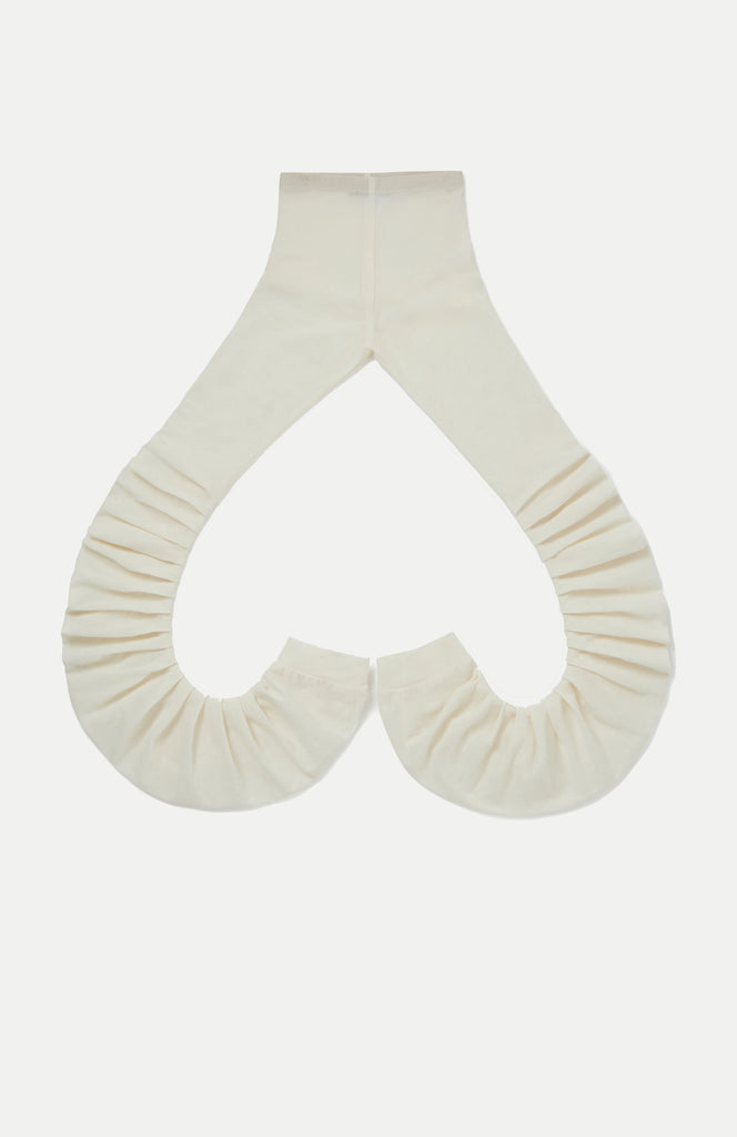 Gathered Leggings / Ivory