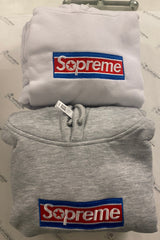 Box Logo Hoodie / Grey or White
