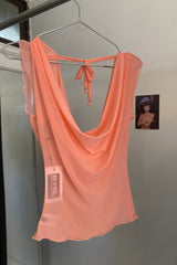 Mercury Top / Peach, Purple, Aqua, Black or Chocolate