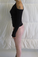 Falling Drape Top / Black or Navy