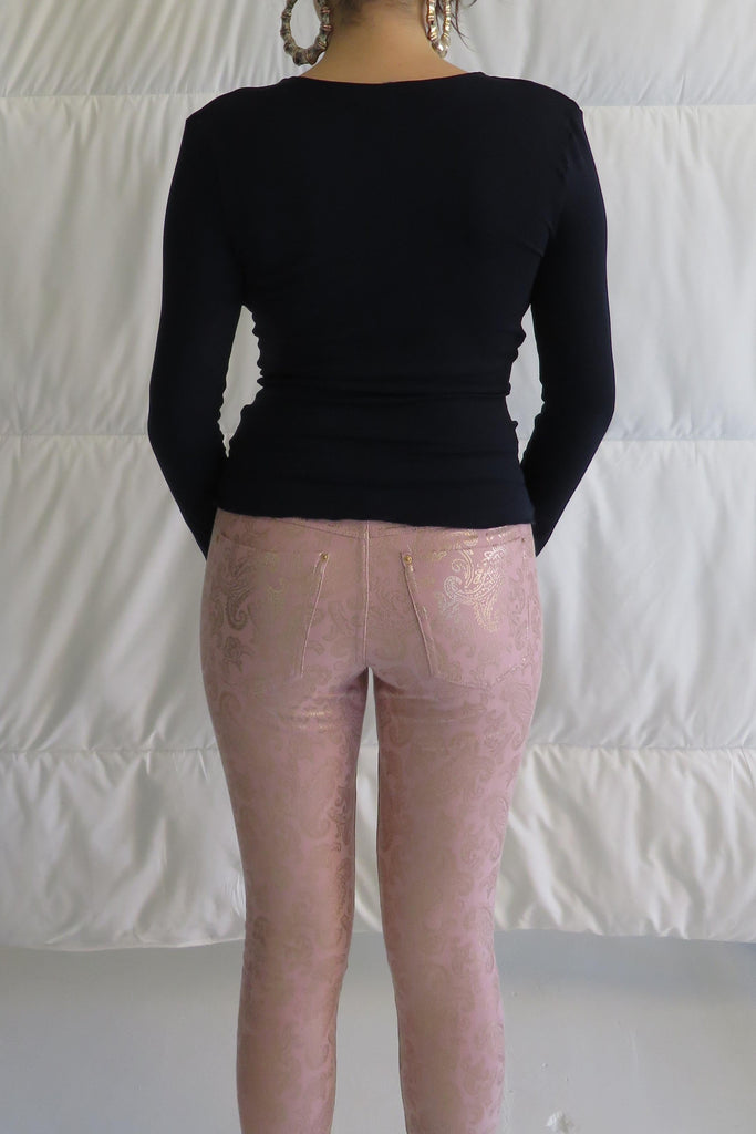 Deep Cowl Top / Black or Navy