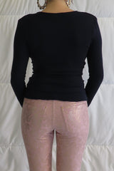 Deep Cowl Top / Black or Navy