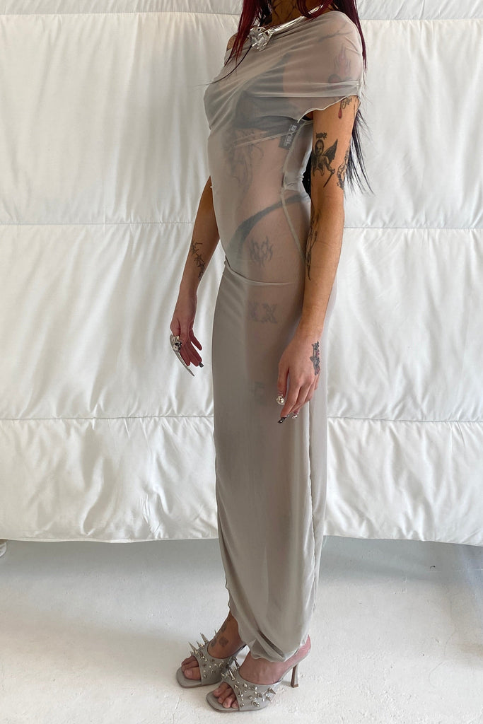 Bubble Drape Dress / Smoke [LAST ONE]