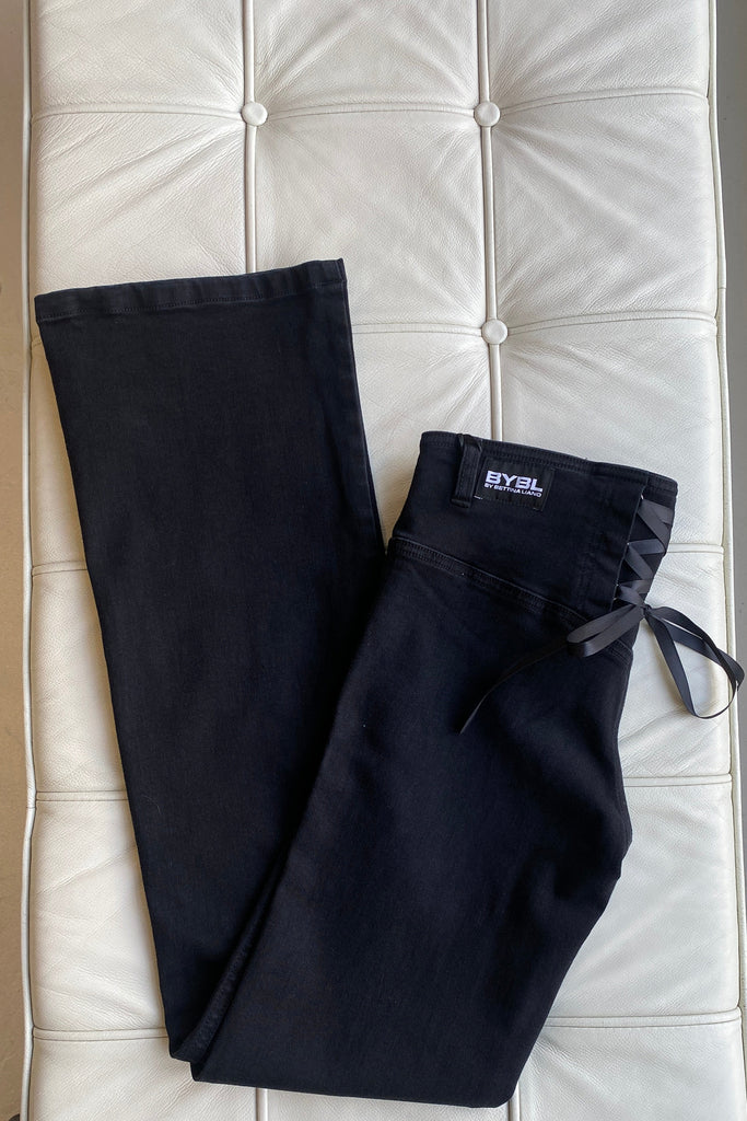 2002 Corset Jeans / Washed Black