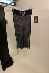 Sophie Wang Corset Maxi Skirt / Grey or Black | distal phalanx