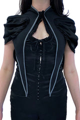 OTTOLINGER Open Heart Top / Black | distal phalanx