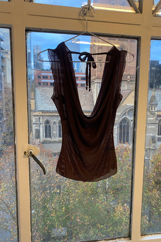 Mercury Top / Peach, Purple, Aqua, Black or Chocolate