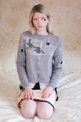 Bunny Cardigan / Grey [LAST ONE]