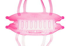 Large Jelly Shopper / Clear Pink