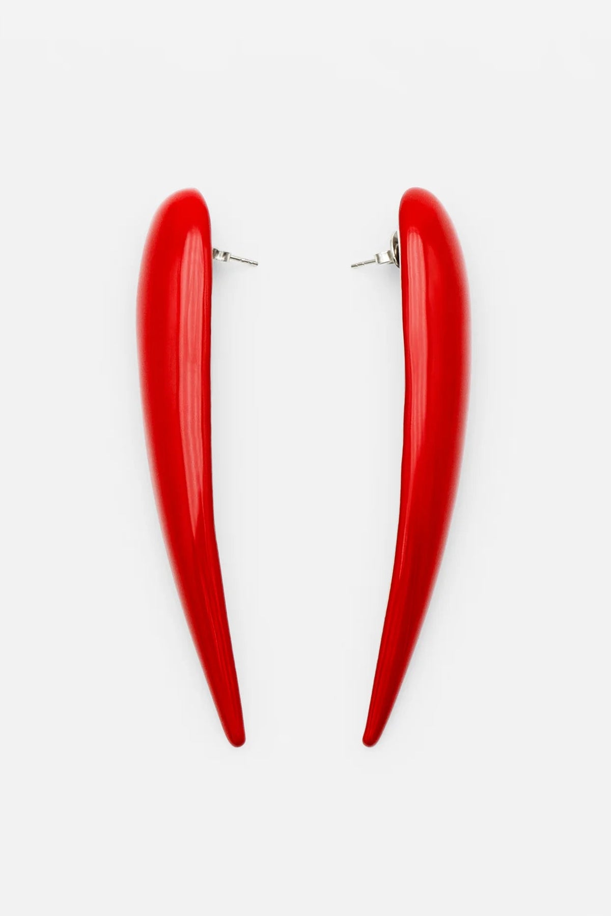 HUGO KREIT Nail Earrings / Red | distal phalanx