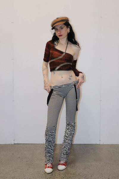 Gathered Leggings / New Stripe [LAST ONE]