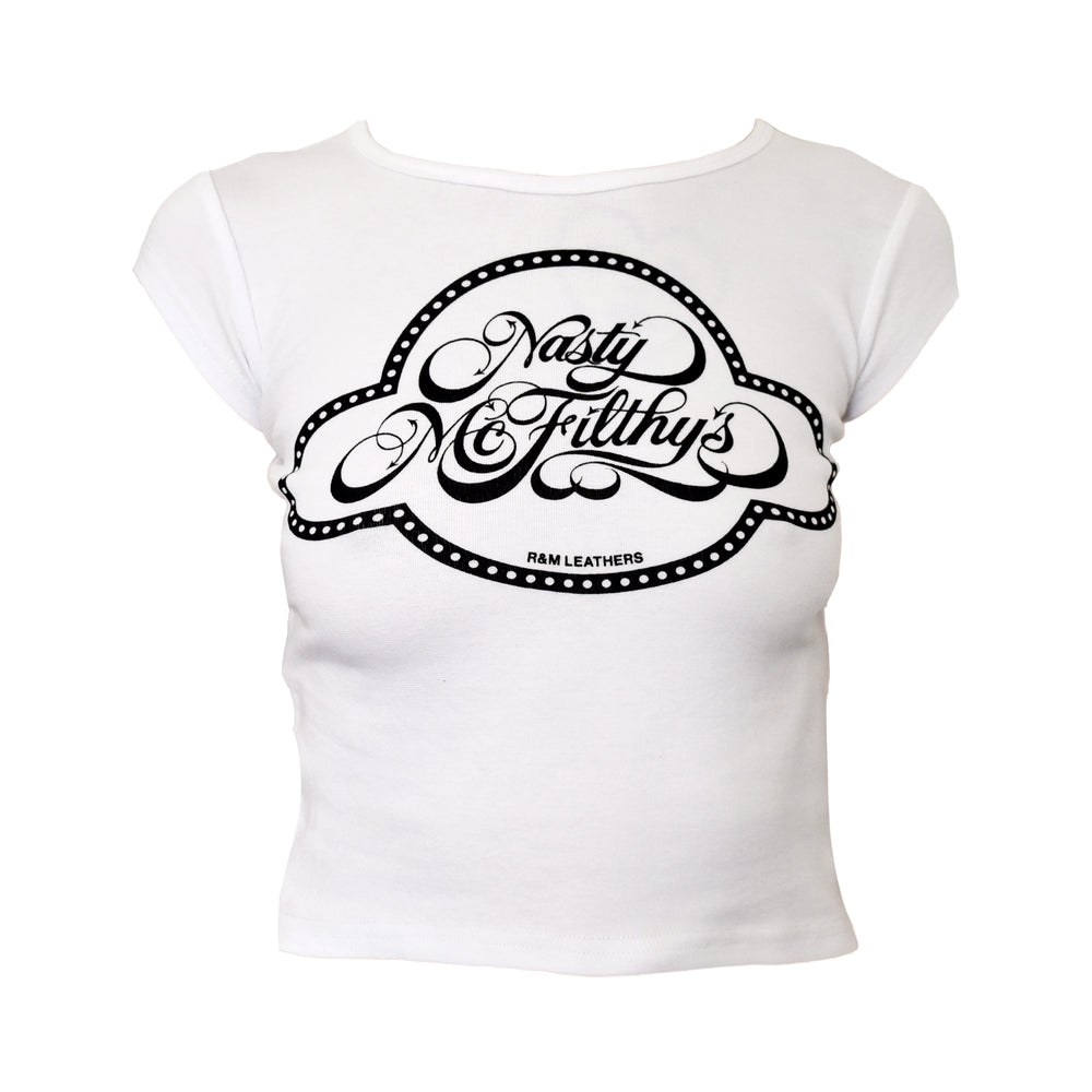 Nasty McFilthy's Baby Tee / White