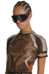 OTTOLINGER Gem Stud Knotted Sunglasses / Black | distal phalanx
