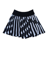 Ripple Skirt / Black or Cream