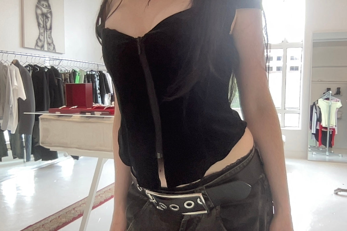 Jess Grindell Velvet Couture Corset | distal phalanx