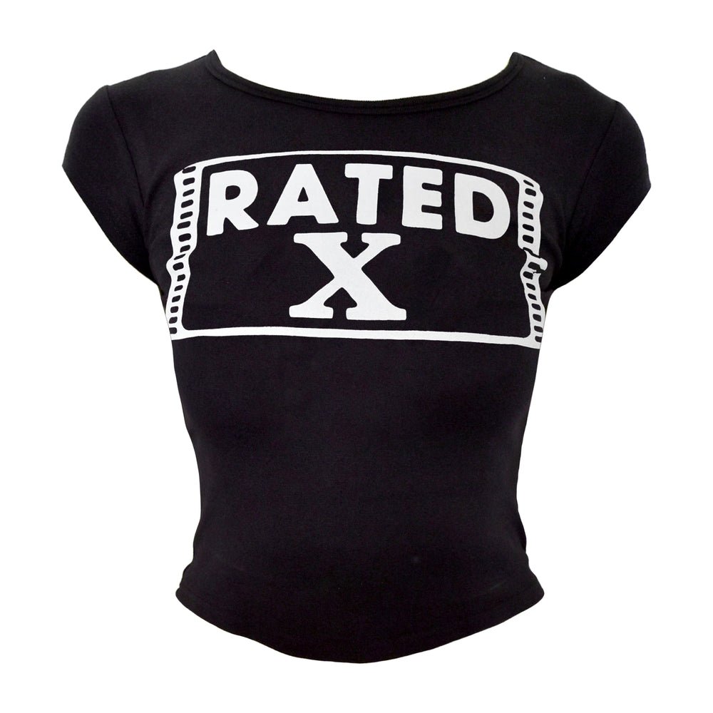 Rated X Baby Tee / Black or Red