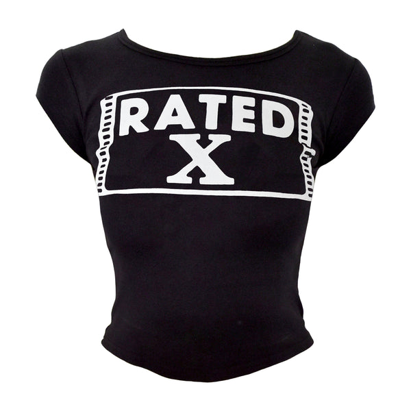 Rated X Baby Tee / Black or Red