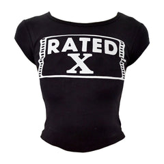 Rated X Baby Tee / Black or Red