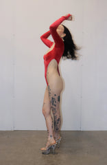 Velour Geotard / Red