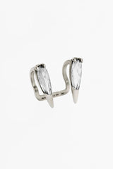 Alan Crocetti Sharp Viper Ear Mouth Cuff Clear | distal phalanx