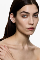 Alan Crocetti Sharp Viper Ear Mouth Cuff Clear | distal phalanx