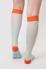 Blue Micro Dot Knee High Socks