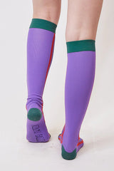 Red Stripe Knee High Socks