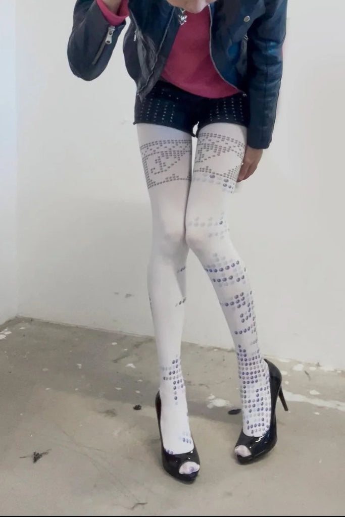 Pixel Lace Tights