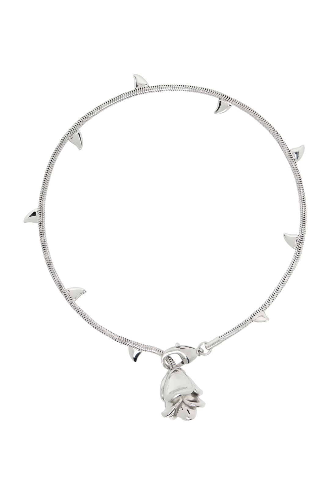 Marland Backus Silver Rosebud Necklace | distal phalanx