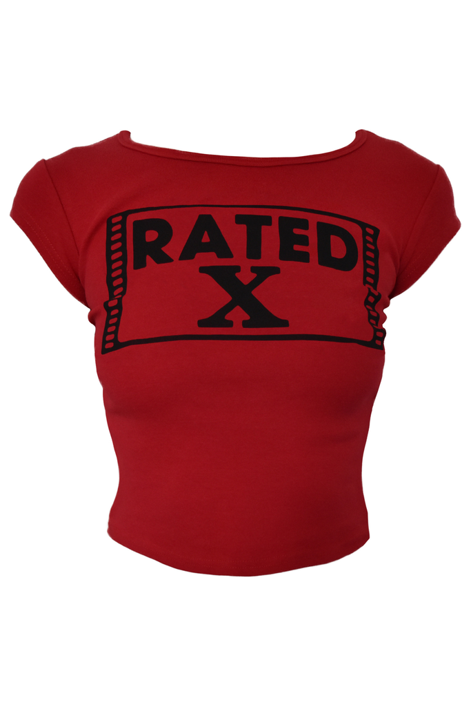 Rated X 婴儿 T 恤 / 黑色或红色