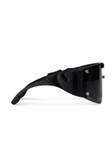 Gem Stud Knotted Sunglasses / Black