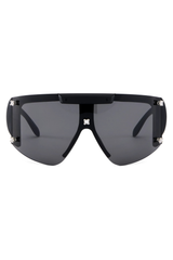 Gem Stud Knotted Sunglasses / Black
