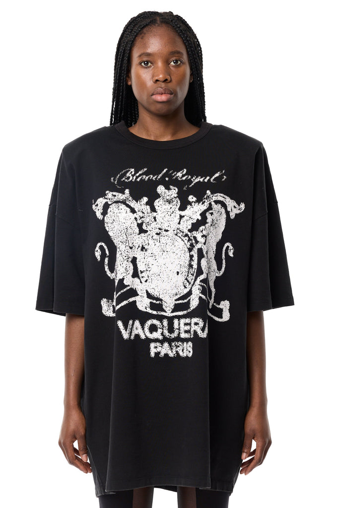 Shoulder Pad Tall Tee / Black