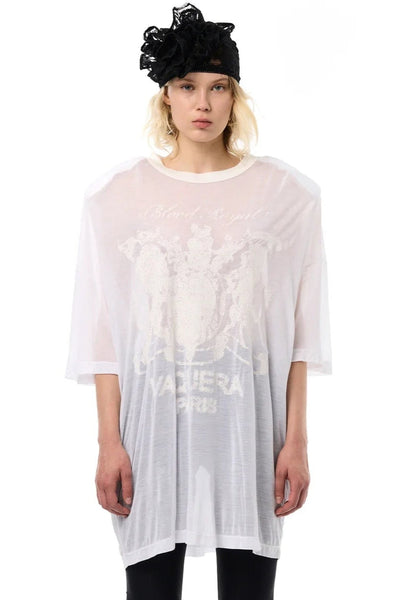 Shoulder Pad Tall Tee / White [LAST ONE]