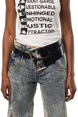 Vaquera Equestrian Belt / Black [LAST ONE] | distal phalanx