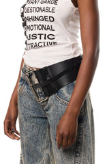 Vaquera Equestrian Belt / Black [LAST ONE] | distal phalanx